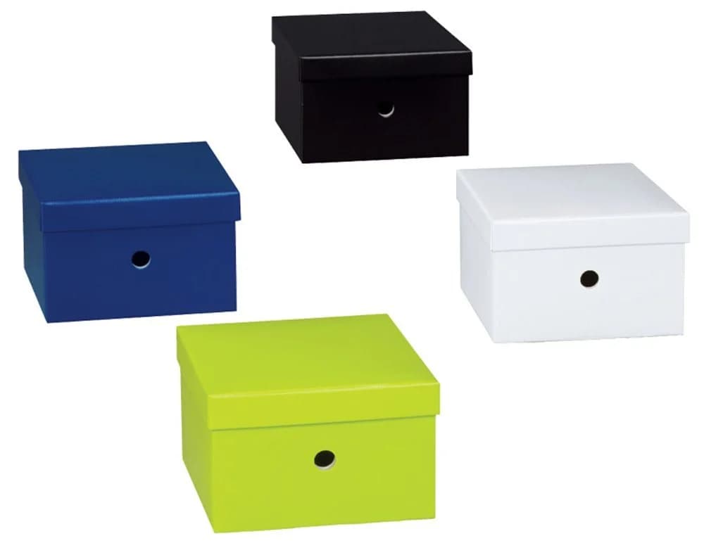 NIPS Aufbewahrungsbox UNI COLOUR Dunkelblau mit Deckel
