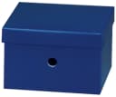 NIPS Aufbewahrungsbox UNI COLOUR Dunkelblau mit Deckel Bild 2