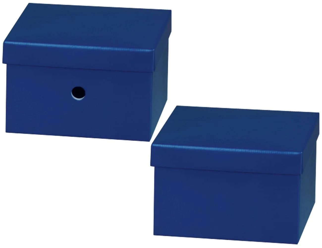 NIPS Aufbewahrungsbox UNI COLOUR Dunkelblau mit Deckel - Bild 3