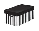 NIPS STORE-BOX Aufbewahrungsbox mit Deckel 4er Set Schwarz/Weiß Bild 1