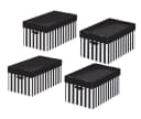 NIPS STORE-BOX Aufbewahrungsbox mit Deckel 4er Set Schwarz/Weiß Bild 2