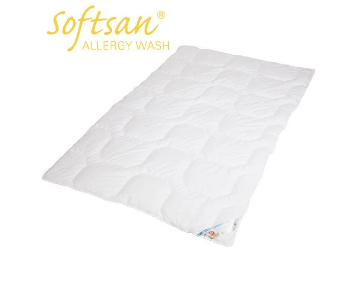Softsan Microfaserbettdecke Allergy Wash Ganzjahresbettdecke Allergiker