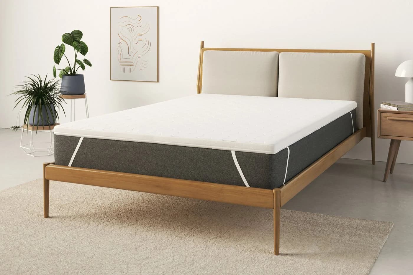 OTTO HOME Polly Plus Komfort ECO Topper Weiß 180x200 cm