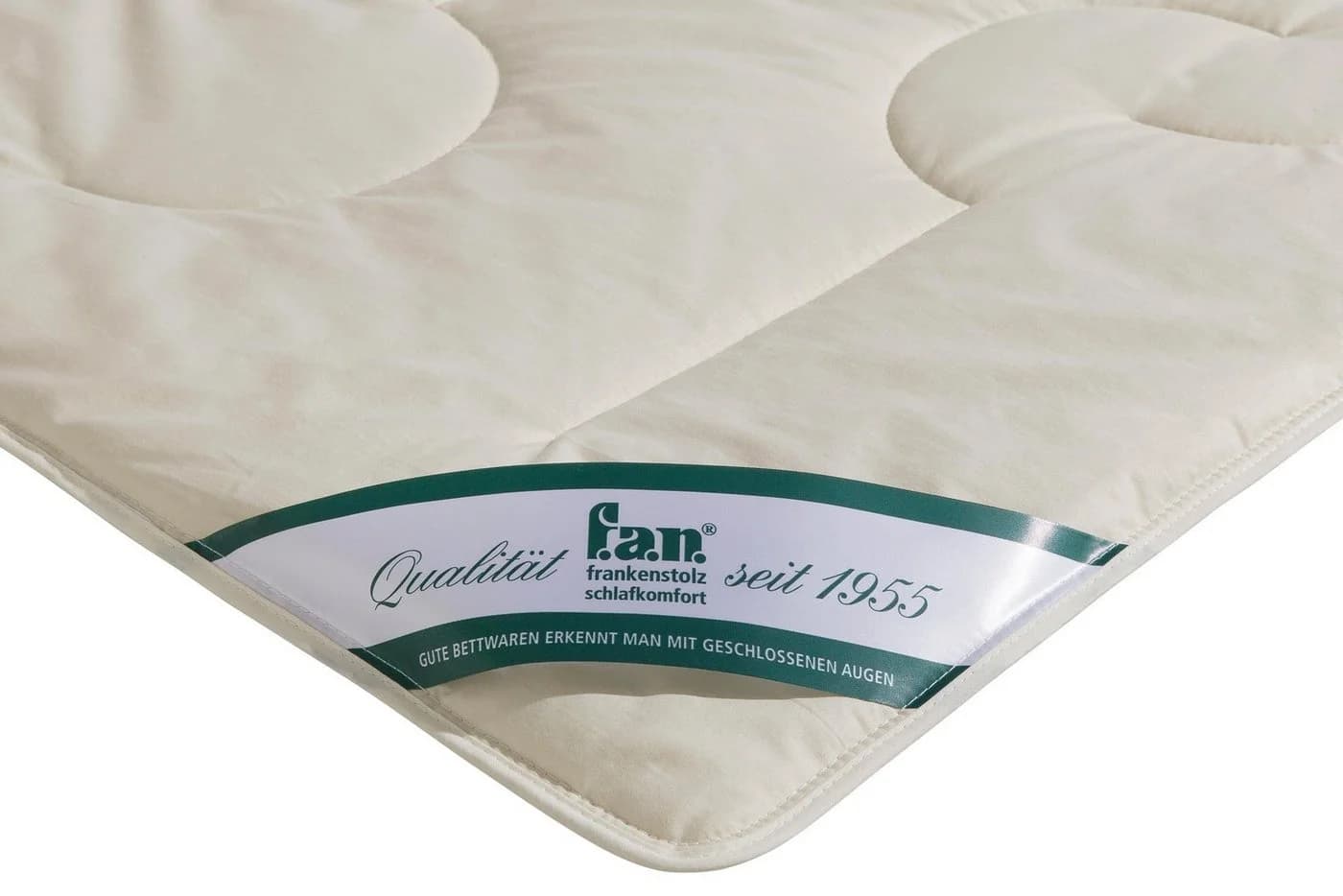 FAN Naturhaarbettdecke Wolle Anti Milbe Weiß 135x200 cm