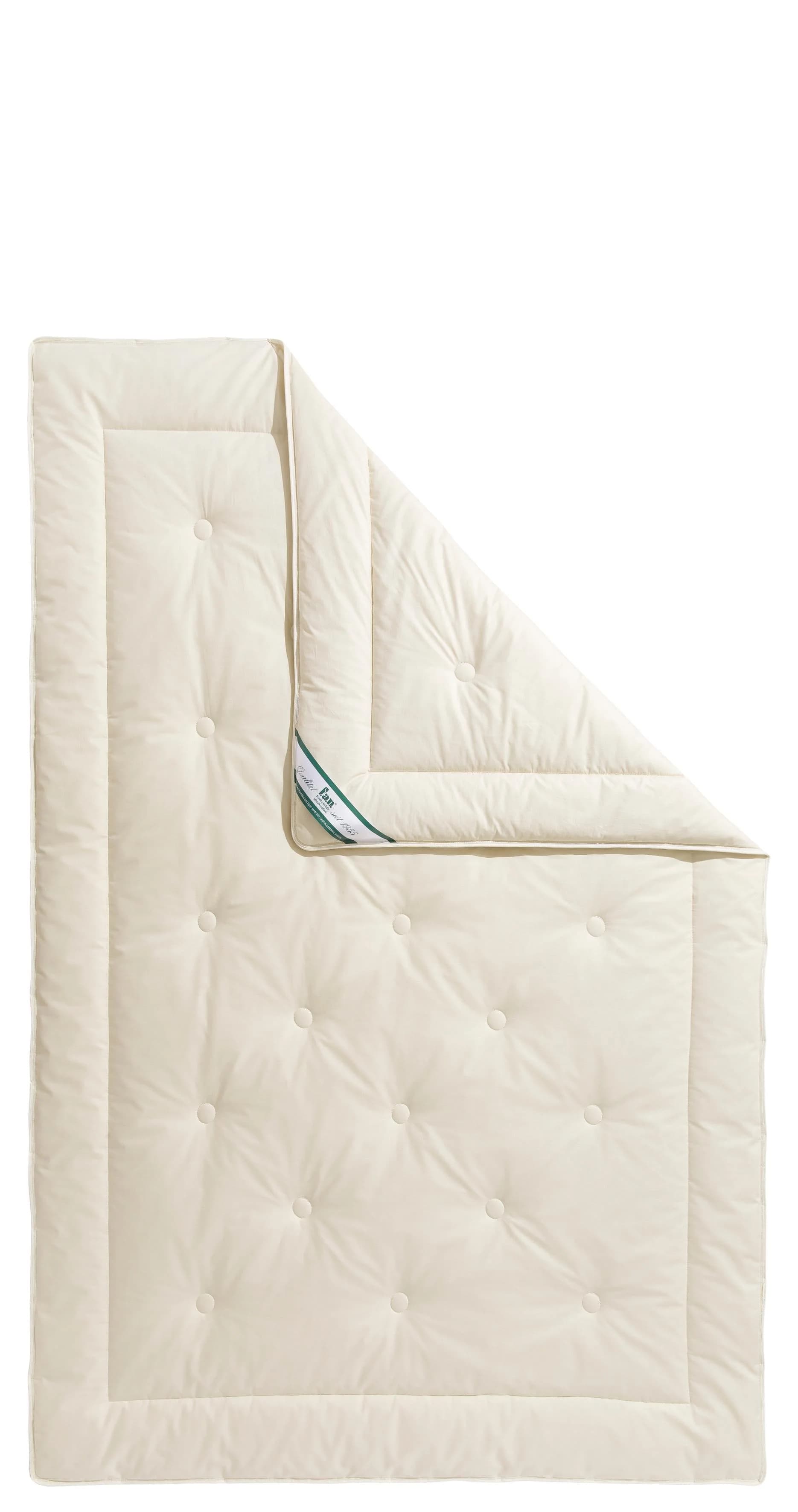 f.a.n. Naturhaarbettdecke Wolle Anti Milbe Weiß 200x200cm - Bild 4