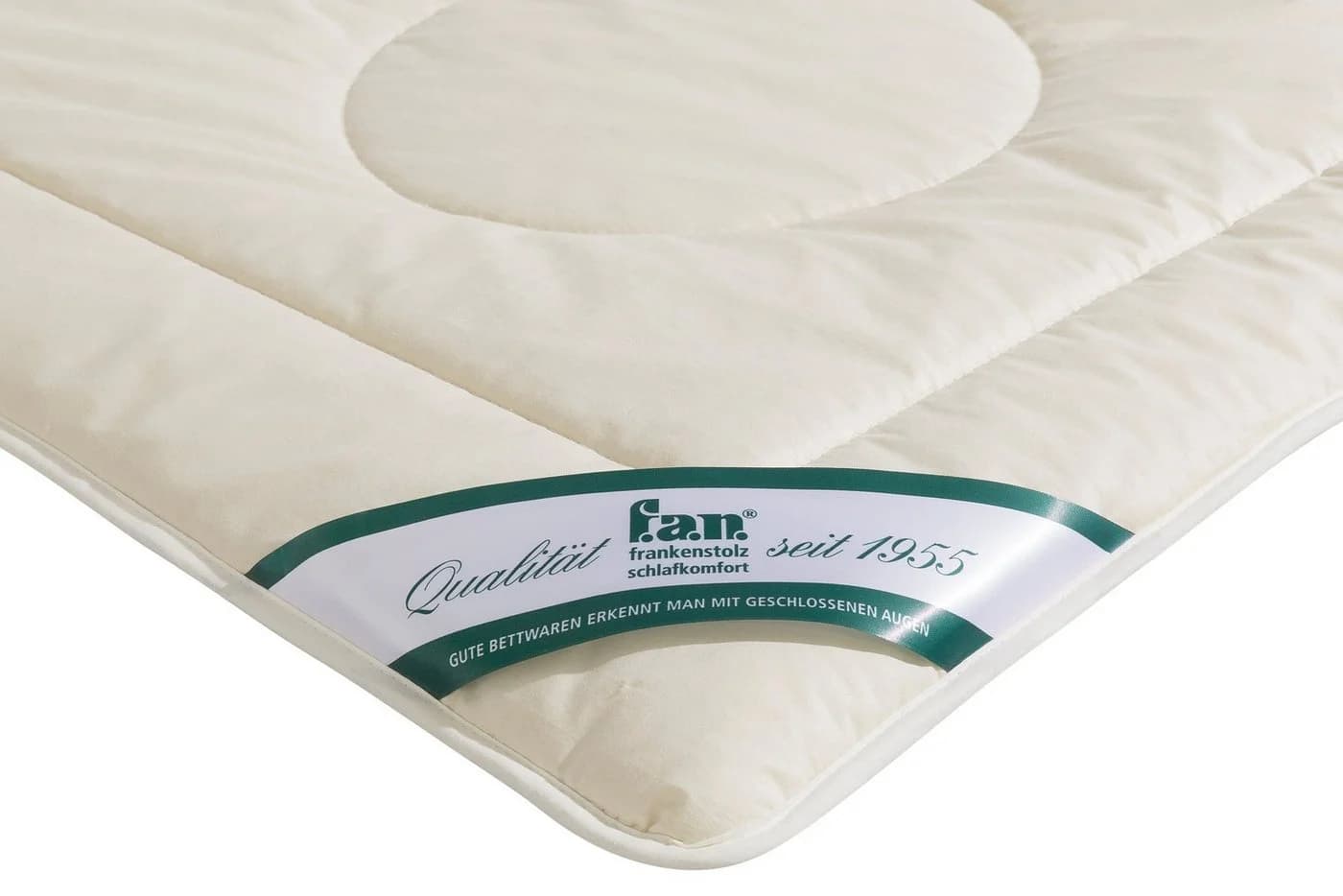 f.a.n. Naturhaarbettdecke Wolle Anti Milbe Weiß 155x220cm