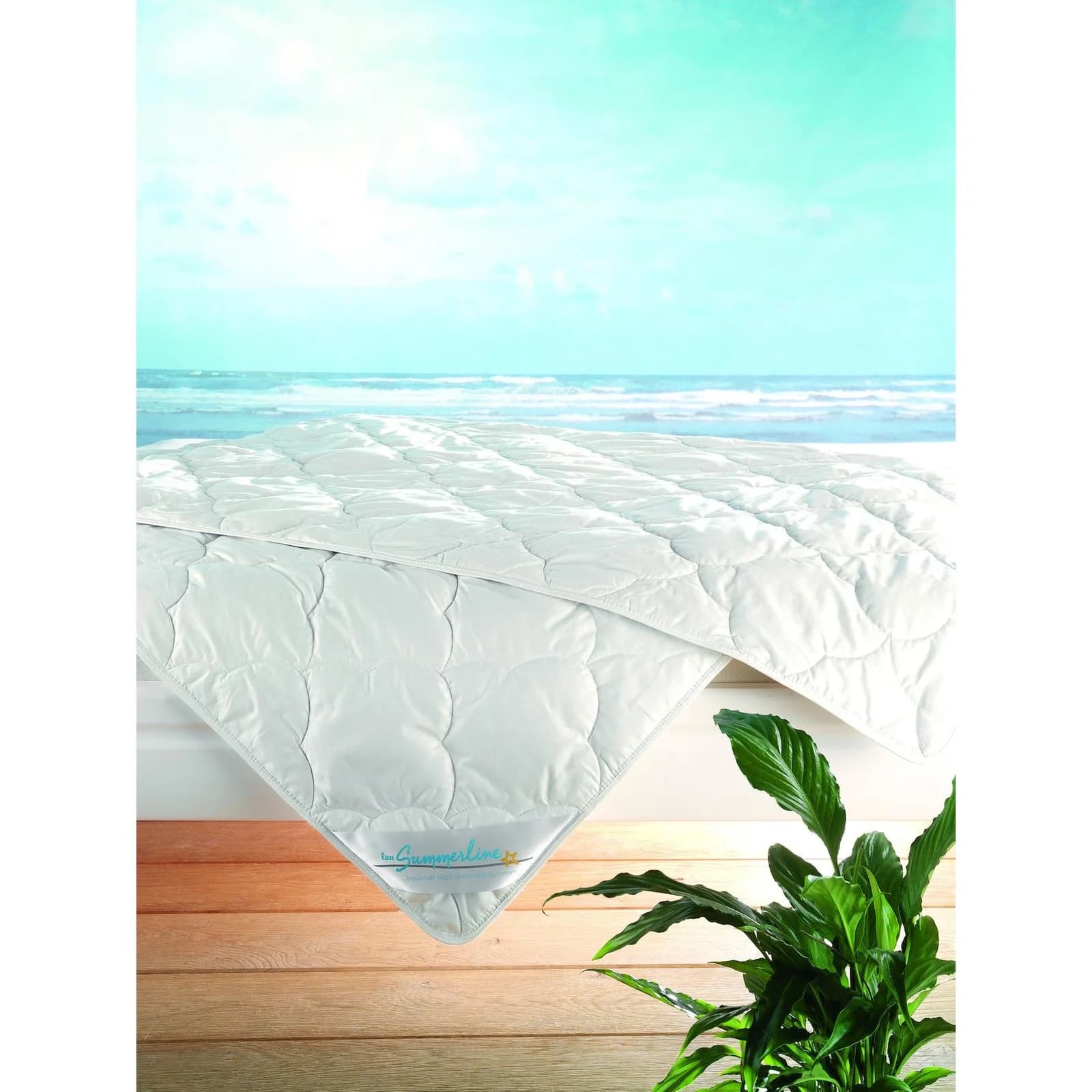 Frankenstolz »Summerline Cool Linnen« Bettdecke Leicht-Steppbett 135x200 cm 650g