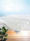 FAN Wash Cotton Baumwollbettdecke Weiß 200x200 cm Leichtsteppbett Bild 1
