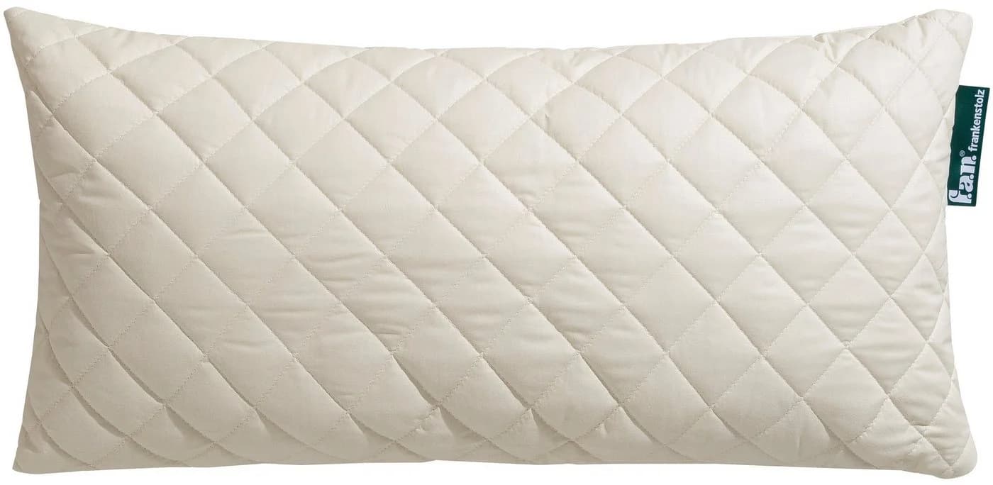 FAN Naturfaserkissen Wolle Anti Milbe Weiß 40x80cm - Bild 2