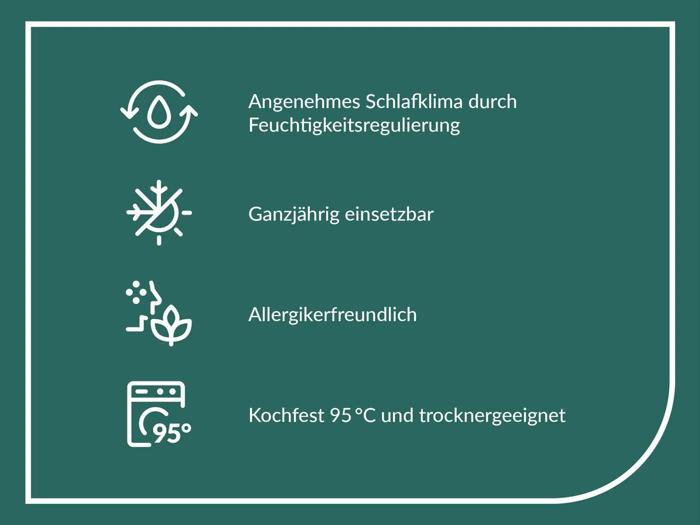 FAN Kansas Baumwollbettdecke Weiß Ganzjahresdecke - Bild 4