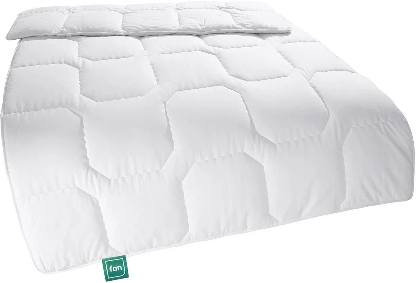 f.a.n. Kansas Baumwollbettdecke Weiß Warm 155x220 cm
