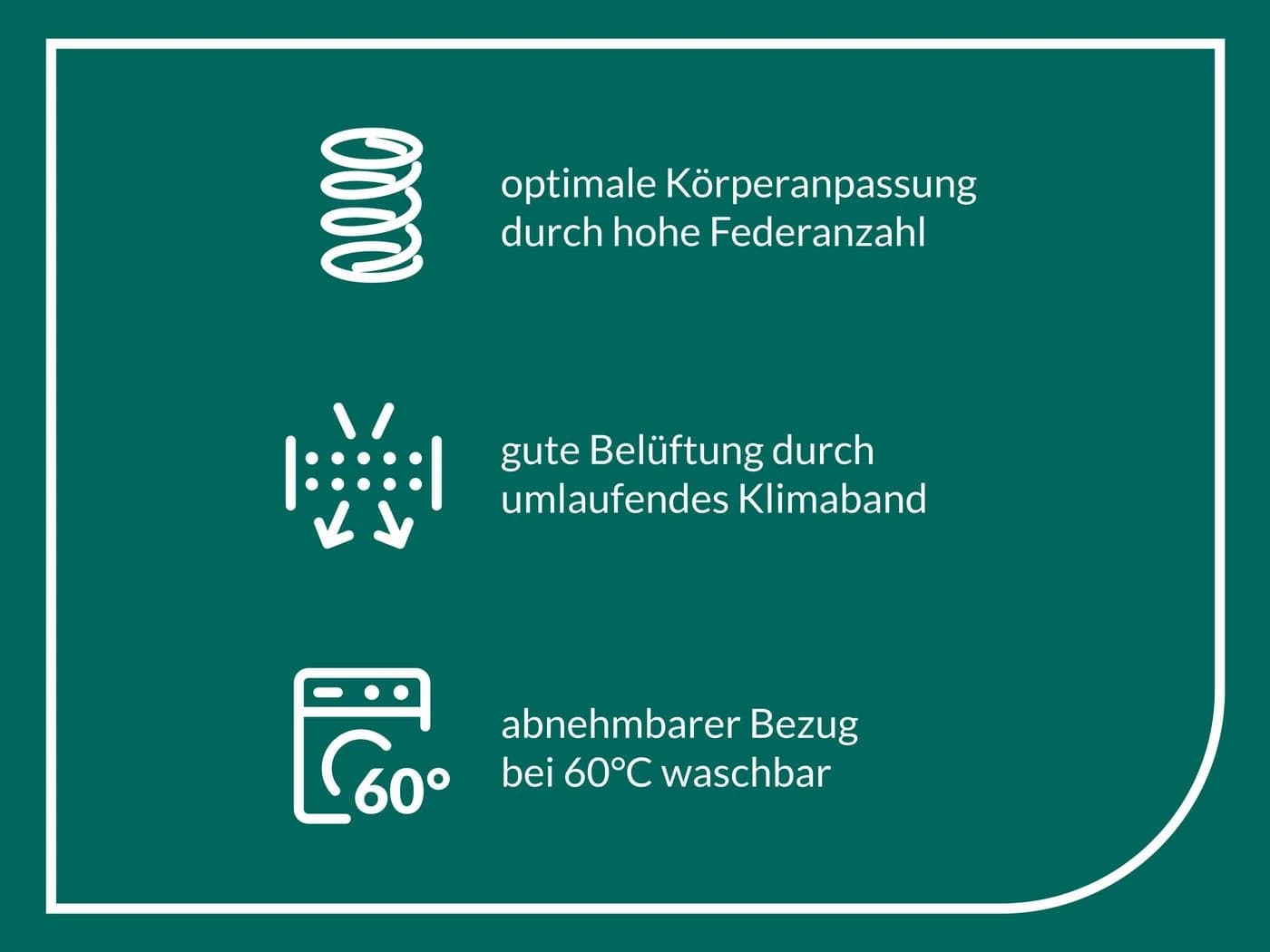 FAN ProVita First Class T Taschenfederkernmatratze Weiß 7-Zonen - Bild 3