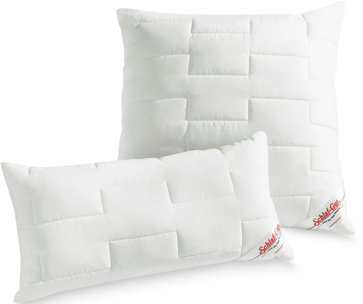 Schlaf-Gut Utah Kopfkissen Weiß 80x80cm Baumwolle Polyester