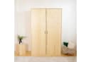WOMONY Kleiderschrank Massivholz 2 Türen Bild 3