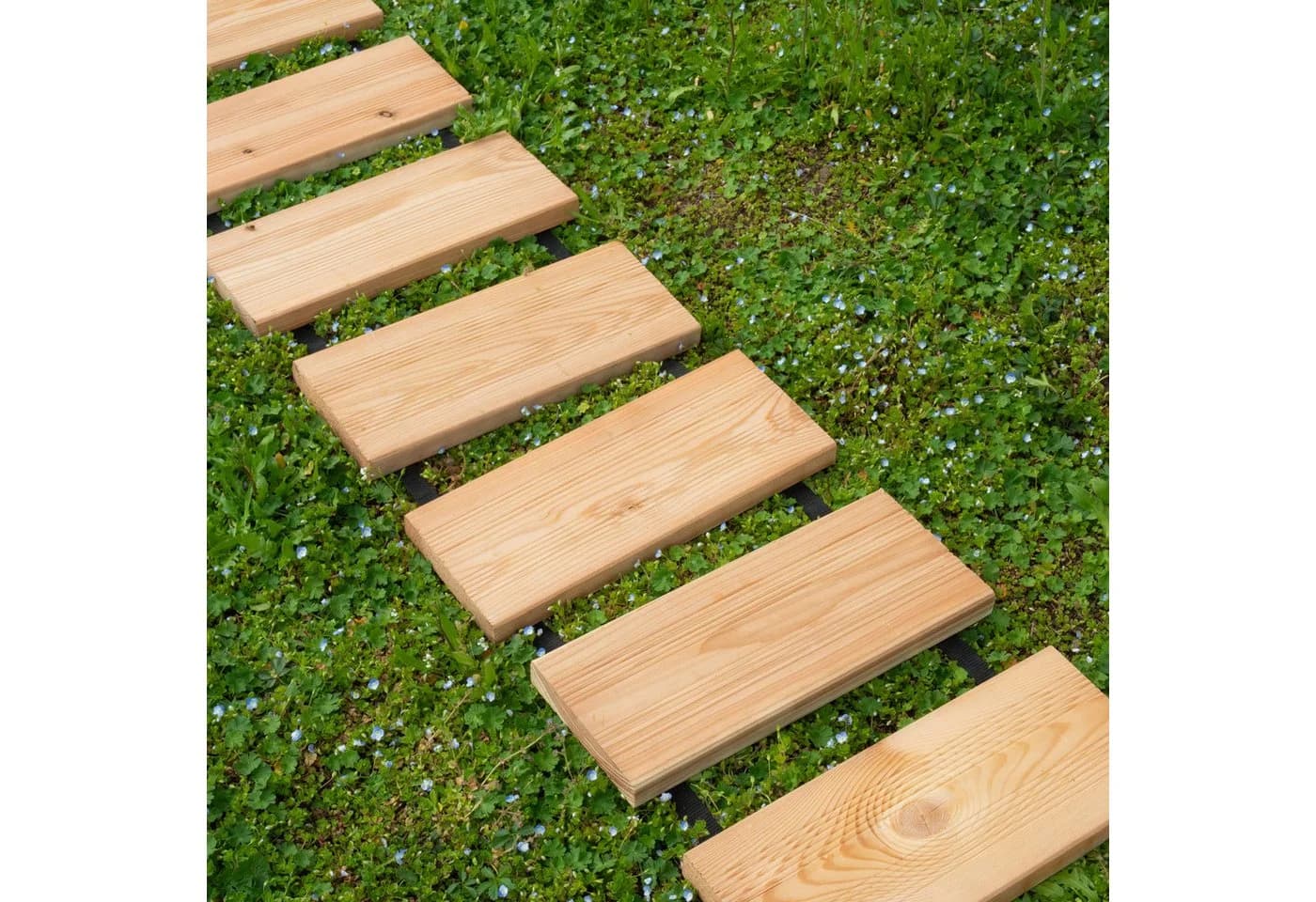 WOMONY Gartenrollweg Douglasie Natur 2,50 m - Bild 2