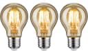 Paulmann LED-Leuchtmittel 3er Pack 6,5 W E27 Warmweiß Gold Bild 2