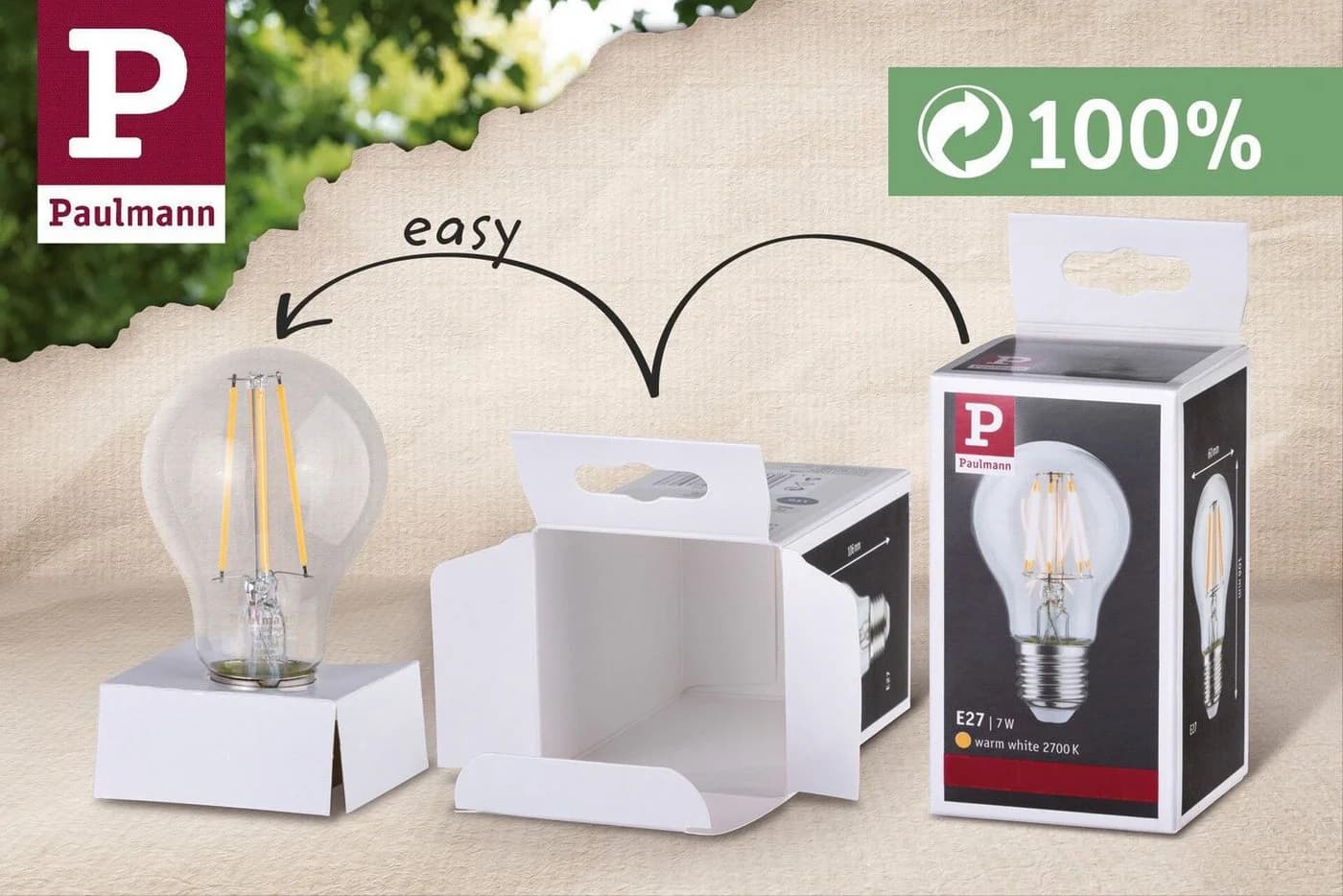 Paulmann LED-Leuchtmittel 3er Pack 6,5 W E27 Warmweiß Gold - Bild 5