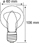 Paulmann LED-Filament 4er Pack 7W E27 Klar 2700K Warmweiß Bild 4