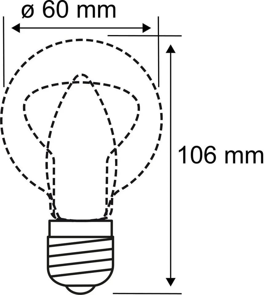 Paulmann LED-Filament 4er Pack 7W E27 Klar 2700K Warmweiß - Bild 4