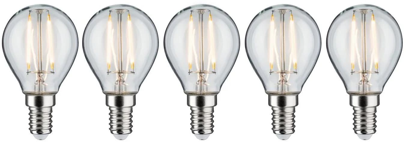 Paulmann LED-Filament 5er Pack Tropfen E14 Warmweiß Klar - Bild 2