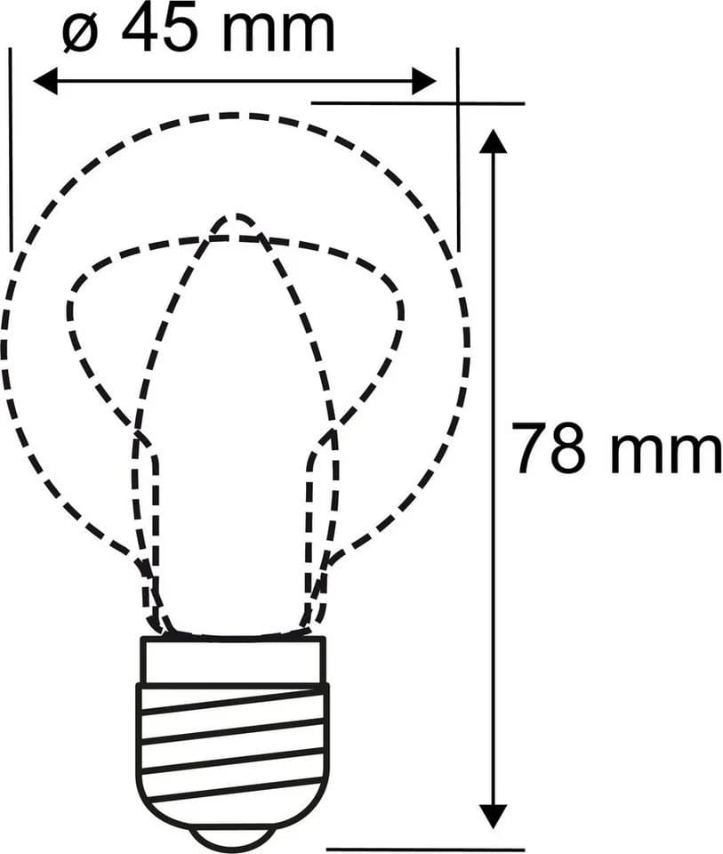 Paulmann LED-Filament 5er Pack Tropfen E14 Warmweiß Klar - Bild 4