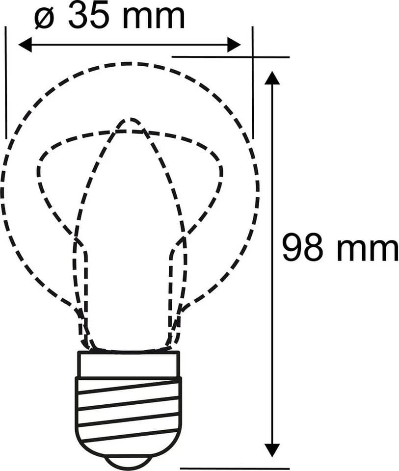 Paulmann LED-Filament 5er Pack Kerze E14 Klar 2700K Warmweiß - Bild 4