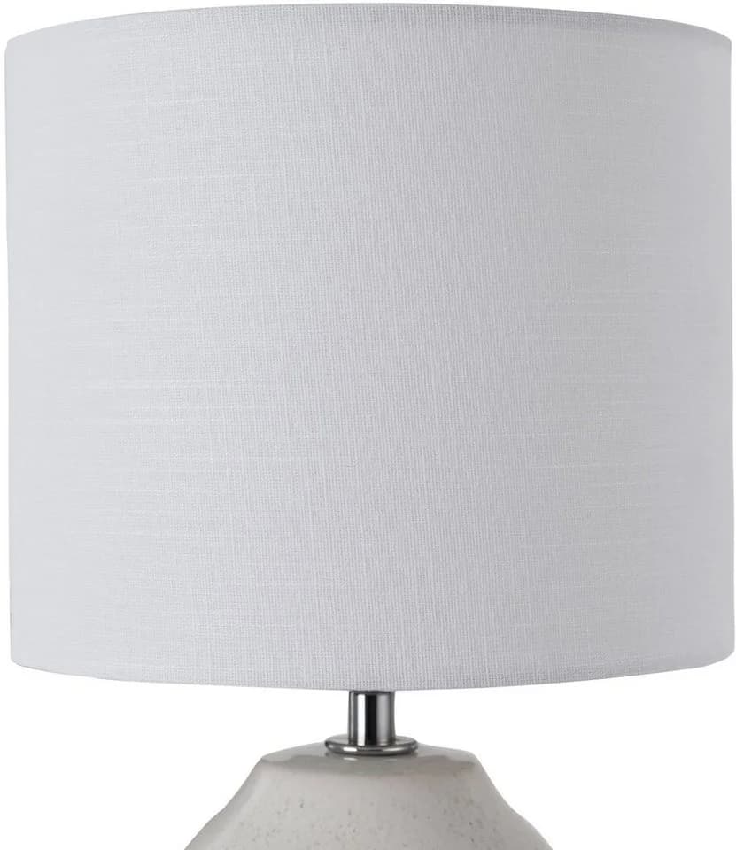 PAULEEN LED Tischleuchte Sandy Glow Keramik Stoffschirm Beige Weiß - Bild 4