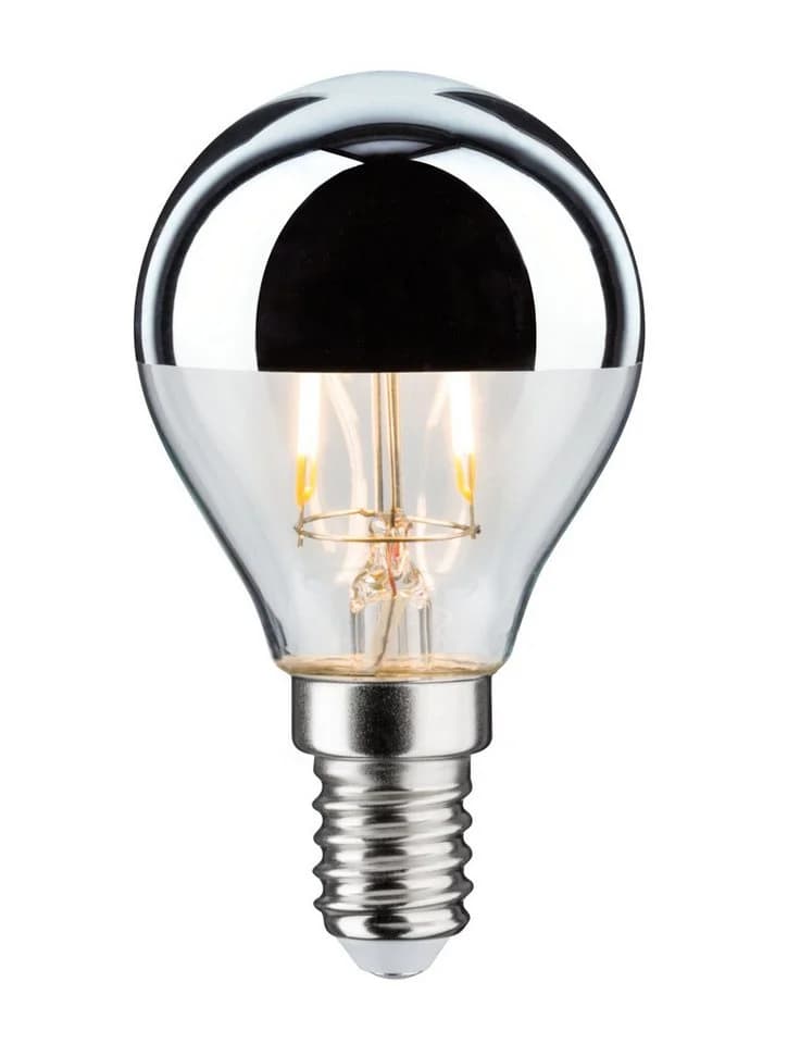 Paulmann LED-Lampe E14 827 Tropfen Kopfspiegel silber 2,6W - Bild 2