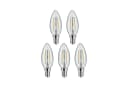 Paulmann LED-Leuchtmittel 5er Pack Kerze 470lm 2700K Warmweiß E14 Bild 2