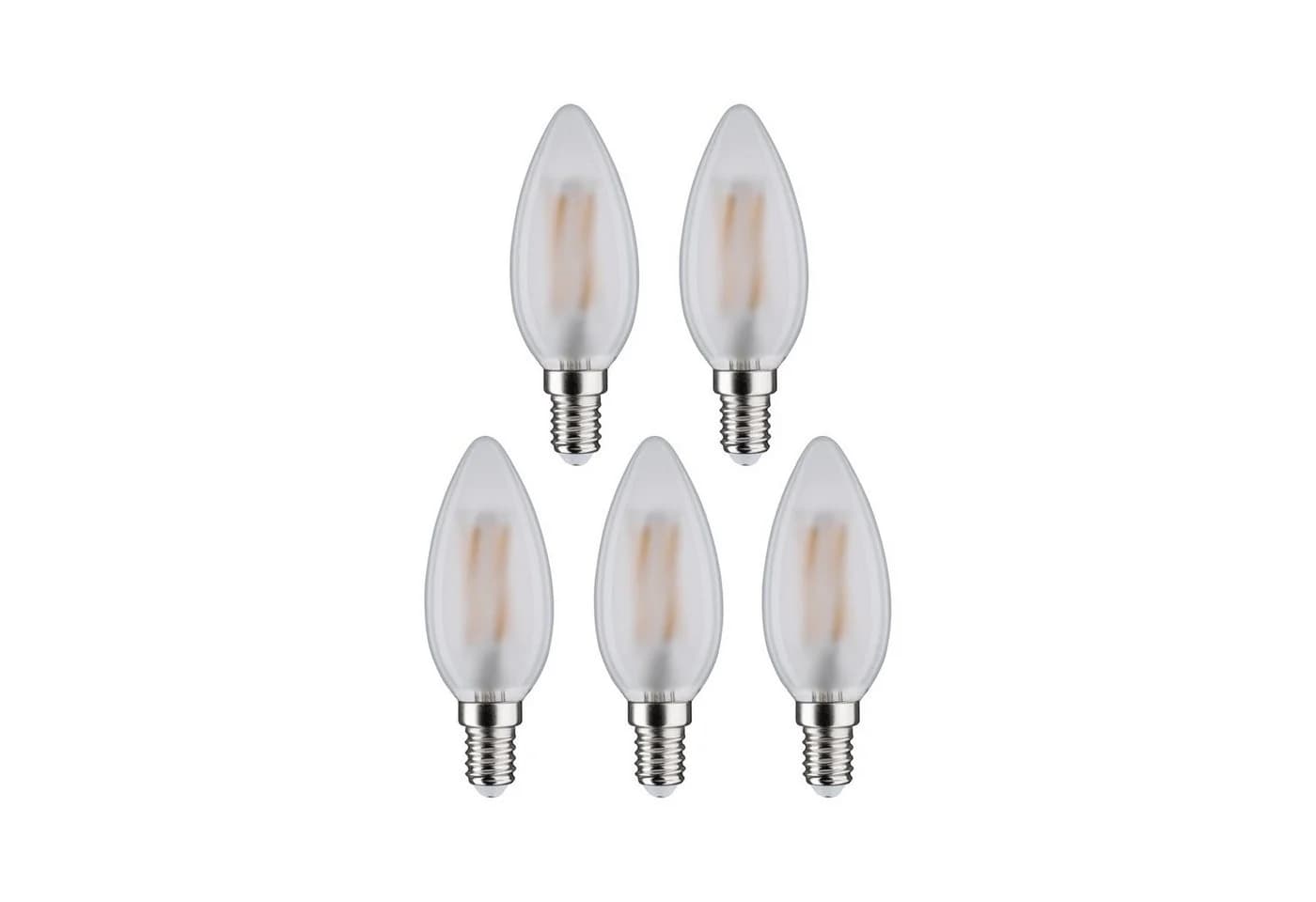 Paulmann LED Leuchtmittel 5er Pack Kerze E14 Warmweiss 470lm - Bild 4