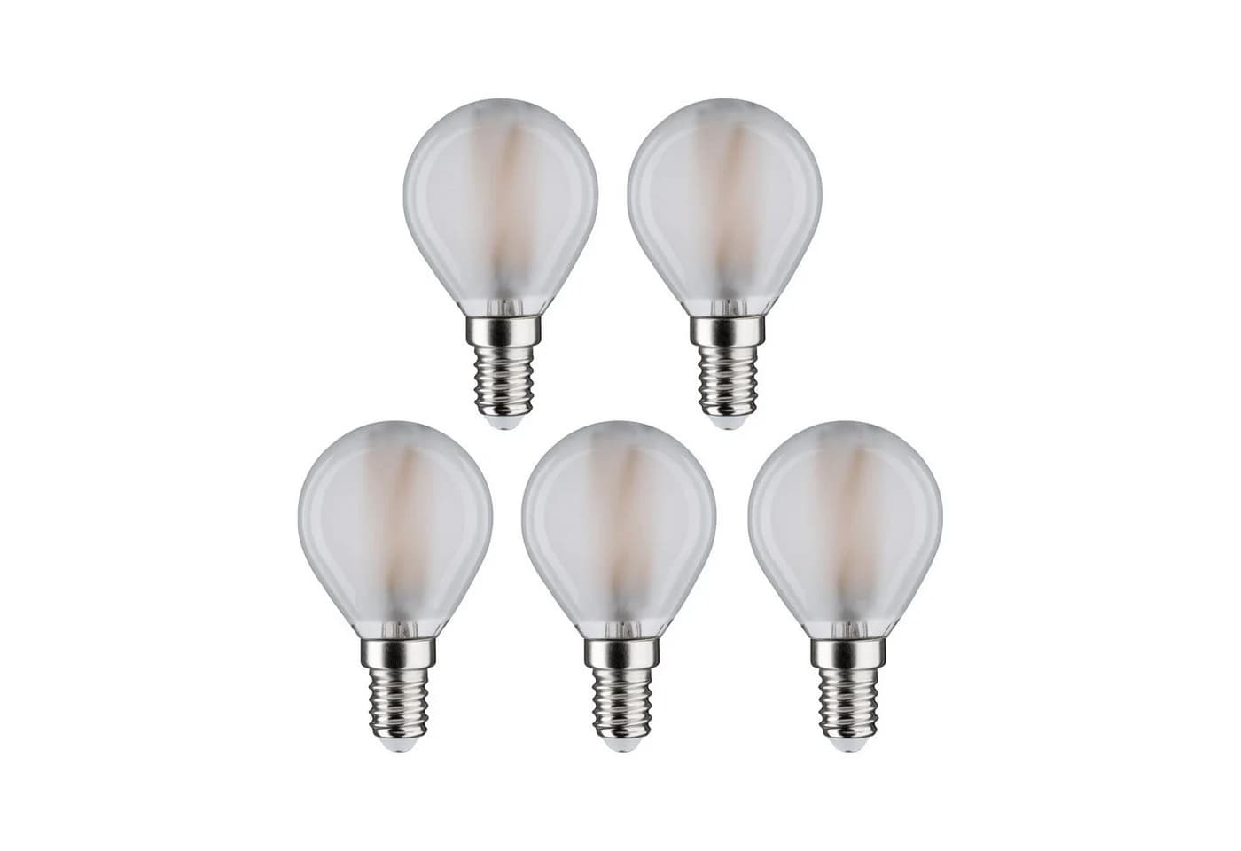 Paulmann LED-Leuchtmittel 5er Pack Tropfen 470lm 2700K matt 230V E14 - Bild 2