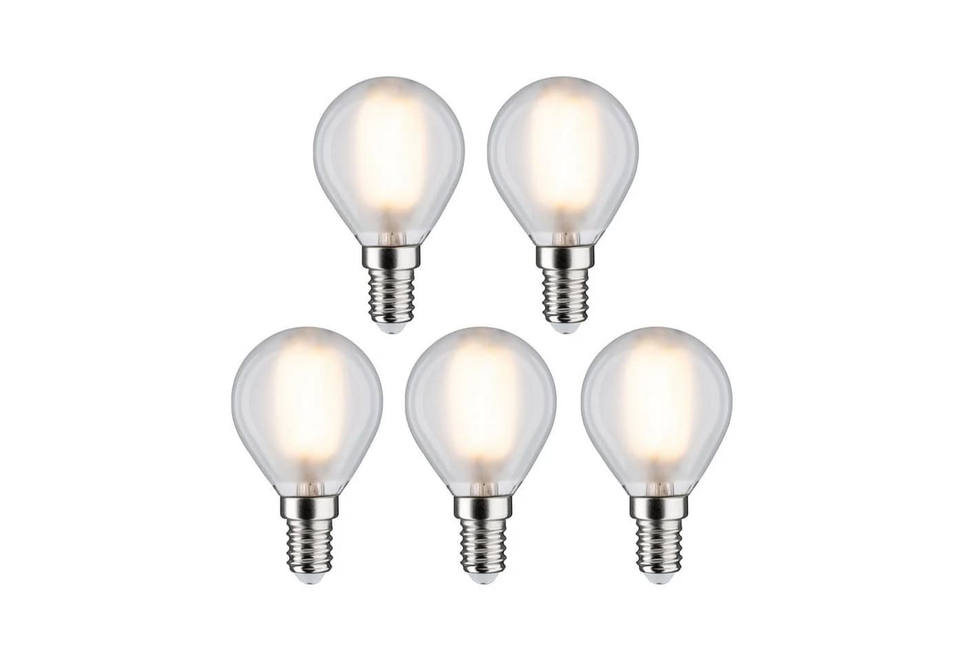 Paulmann LED-Leuchtmittel 5er Pack Tropfen 470lm 2700K matt 230V E14 - Bild 4