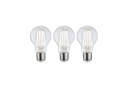 Paulmann LED-Leuchtmittel Eco-Line 3er Pack E27 4W 3000K Warmweiß Klar Bild 2
