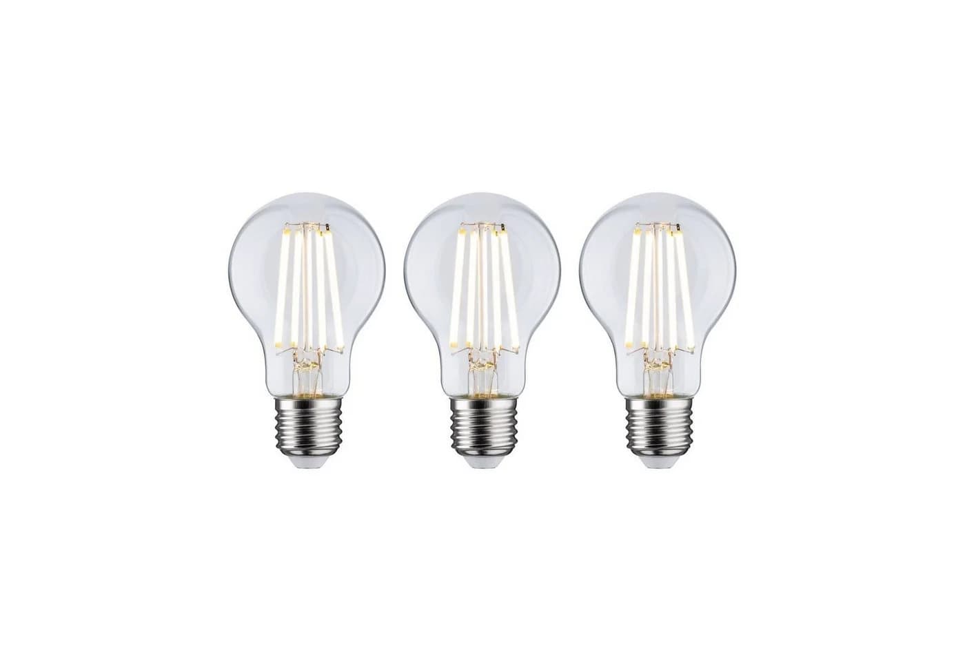 Paulmann LED-Leuchtmittel Eco-Line 3er Pack E27 4W 3000K Warmweiß Klar - Bild 2