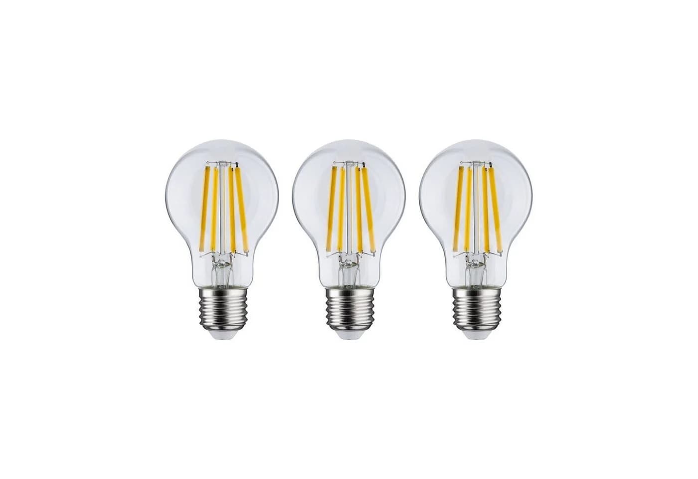 Paulmann LED-Leuchtmittel Eco-Line 3er Pack E27 4W 3000K Warmweiß Klar - Bild 3