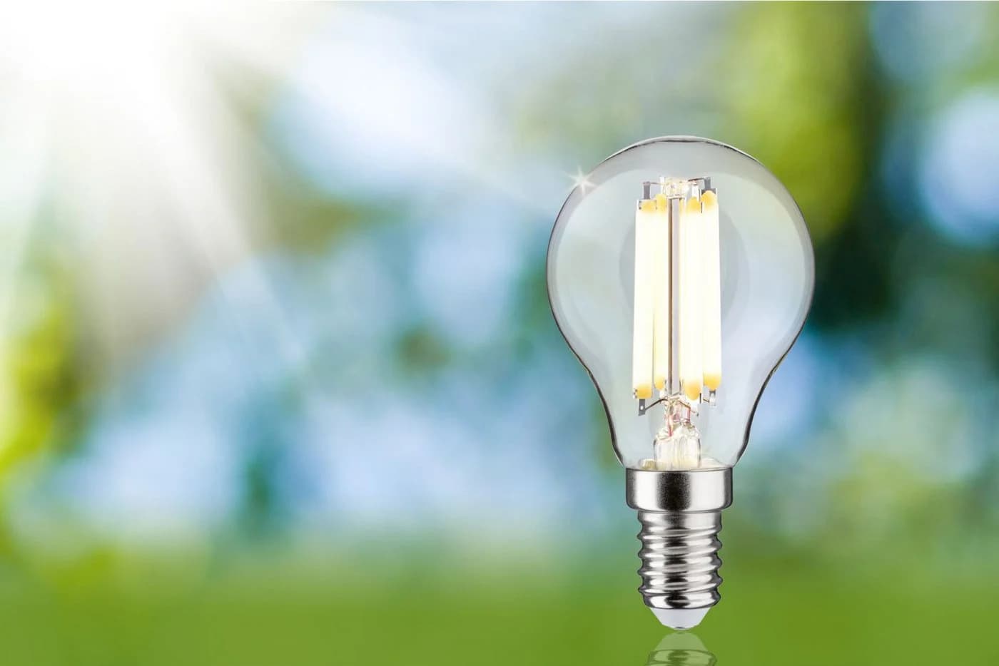 PAULMANN LED-Leuchtmittel Eco-Line Filament E14 2,5W 3000K Transparent - Bild 5