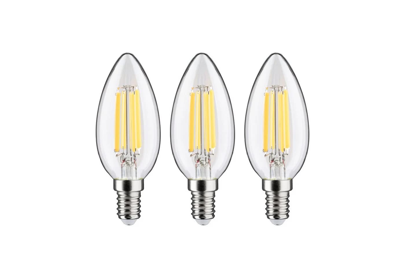 Paulmann LED-Leuchtmittel Eco-Line Filament E14 3er-Pack Warmweiß Klar - Bild 4
