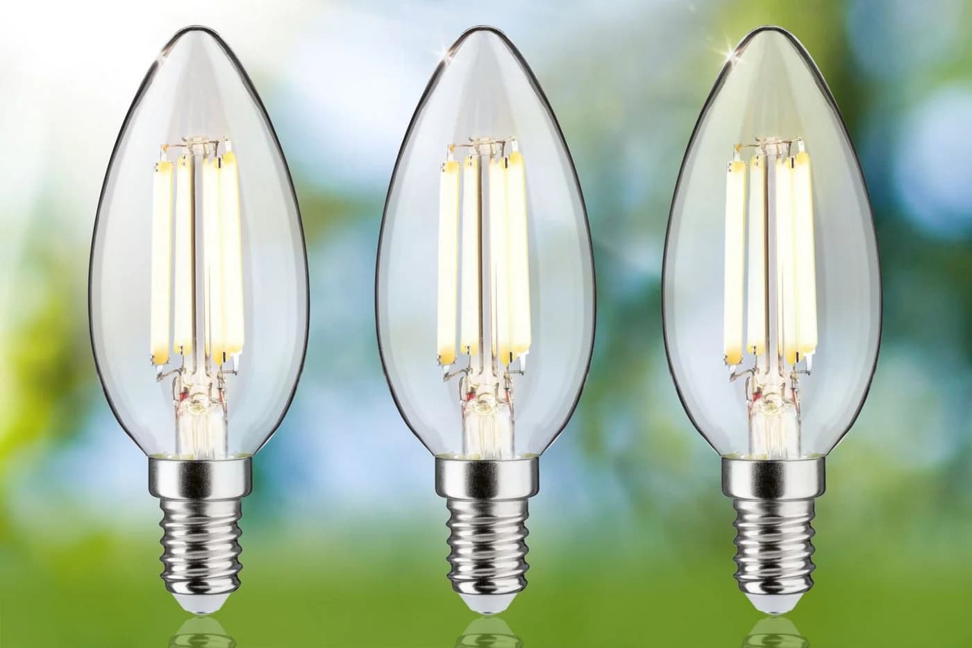 Paulmann LED-Leuchtmittel Eco-Line Filament E14 3er-Pack Warmweiß Klar - Bild 5