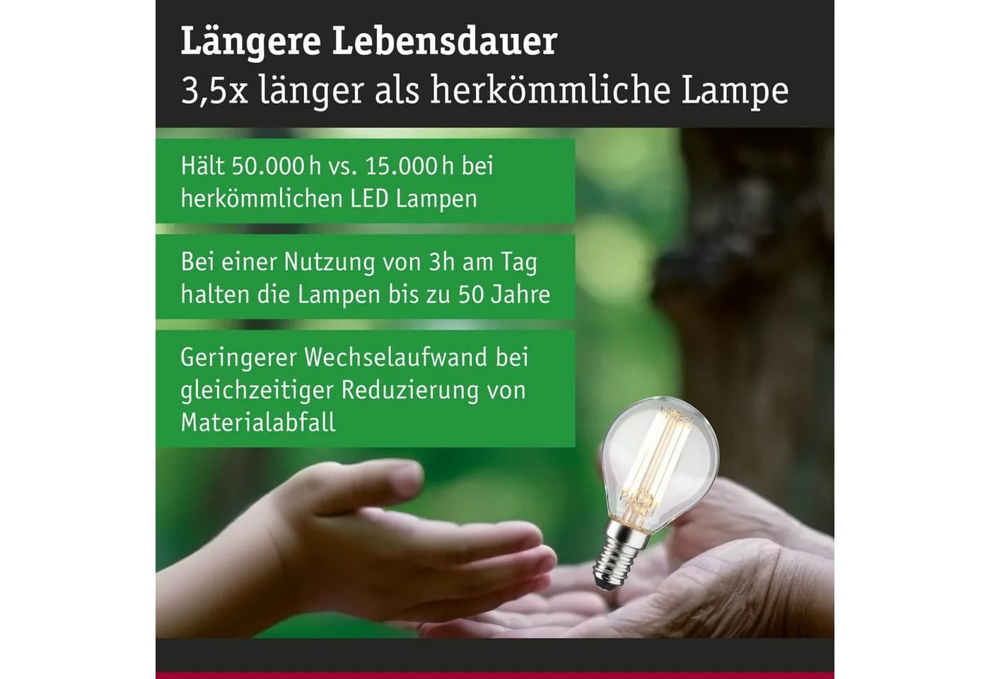 Paulmann LED-Leuchtmittel Eco-Line Tropfen 4W 840lm Warmweiß E14 - Bild 5