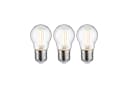 Paulmann LED-Leuchtmittel Eco-Line 3er-Pack Tropfen 525lm 2,5W 3000K klar 230V, E27, Warmweiß Bild 2
