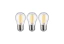 Paulmann LED-Leuchtmittel Eco-Line 3er-Pack Tropfen 525lm 2,5W 3000K klar 230V, E27, Warmweiß Bild 4