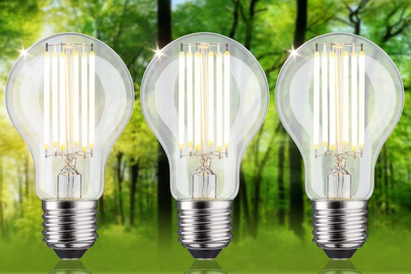 Paulmann LED-Leuchtmittel Eco-Line Filament 3er-Pack E27 Warmweiß