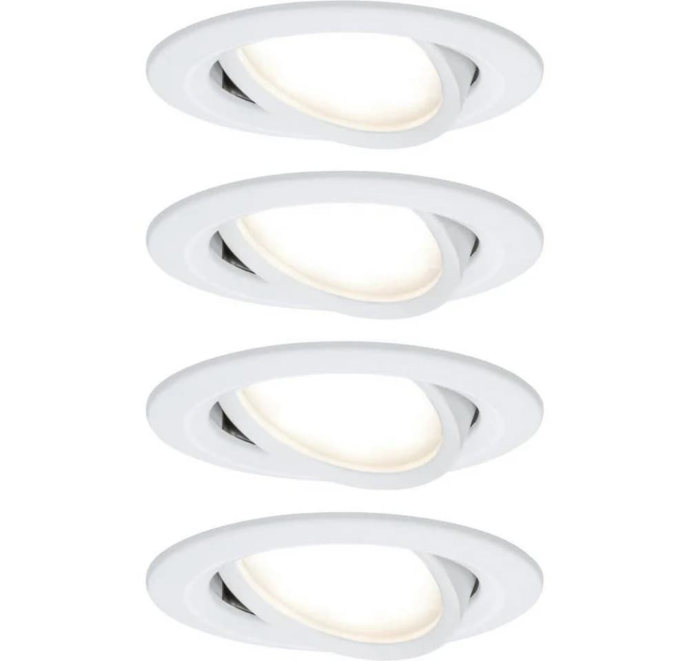 Paulmann LED Einbauleuchte Nova Coin 4er Set Schwenkbar Weiß - Bild 2