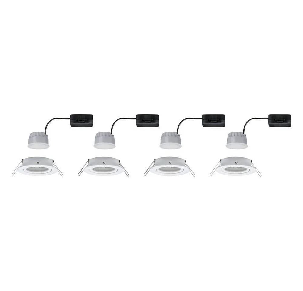 Paulmann LED Einbauleuchte Nova Coin 4er Set Schwenkbar Weiß - Bild 5