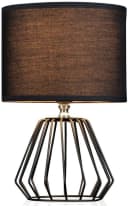 PAULEEN Tischleuchte Shiny Diamond Schwarz Stoffschirm E27 Bild 1