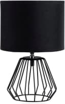 PAULEEN Tischleuchte Shiny Diamond Schwarz Stoffschirm E27 Bild 3