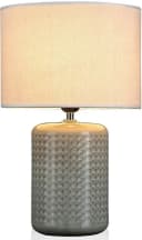 Pauleen Tischleuchte Go for Glow Keramik Stoffschirm Beige Grün Bild 1