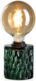 PAULEEN Tischleuchte Crystal Magic Grün Glas E27 Bild 1