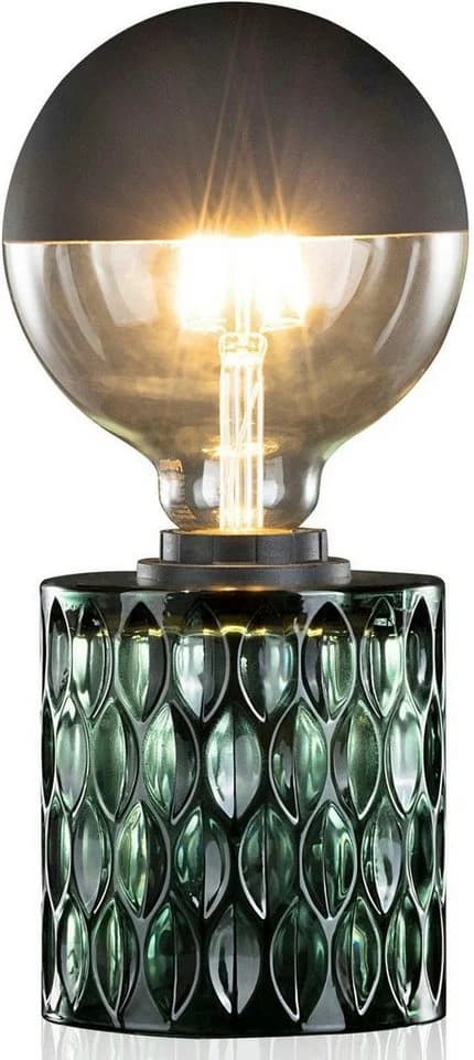 PAULEEN Tischleuchte Crystal Magic Grün Glas E27 - Bild 3