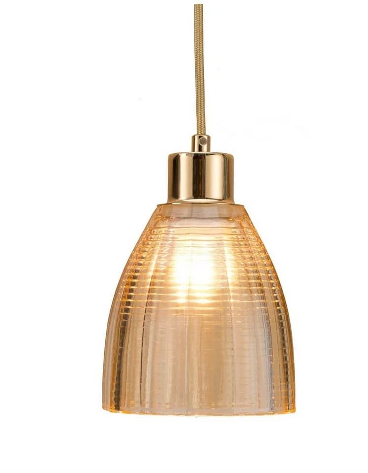 PAULEEN Pendelleuchte Gleaming Gold Gold Glas Modern - Bild 3